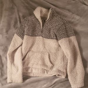 Zip up Sherpa sweater